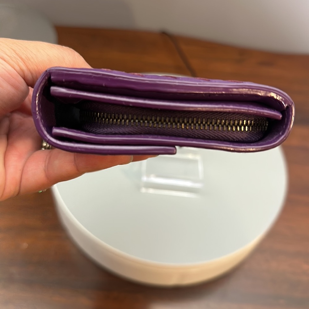 Bottega Veneta Intrecciato Bifold Long Wallet Lambskin Purple - Picture 5 of 14